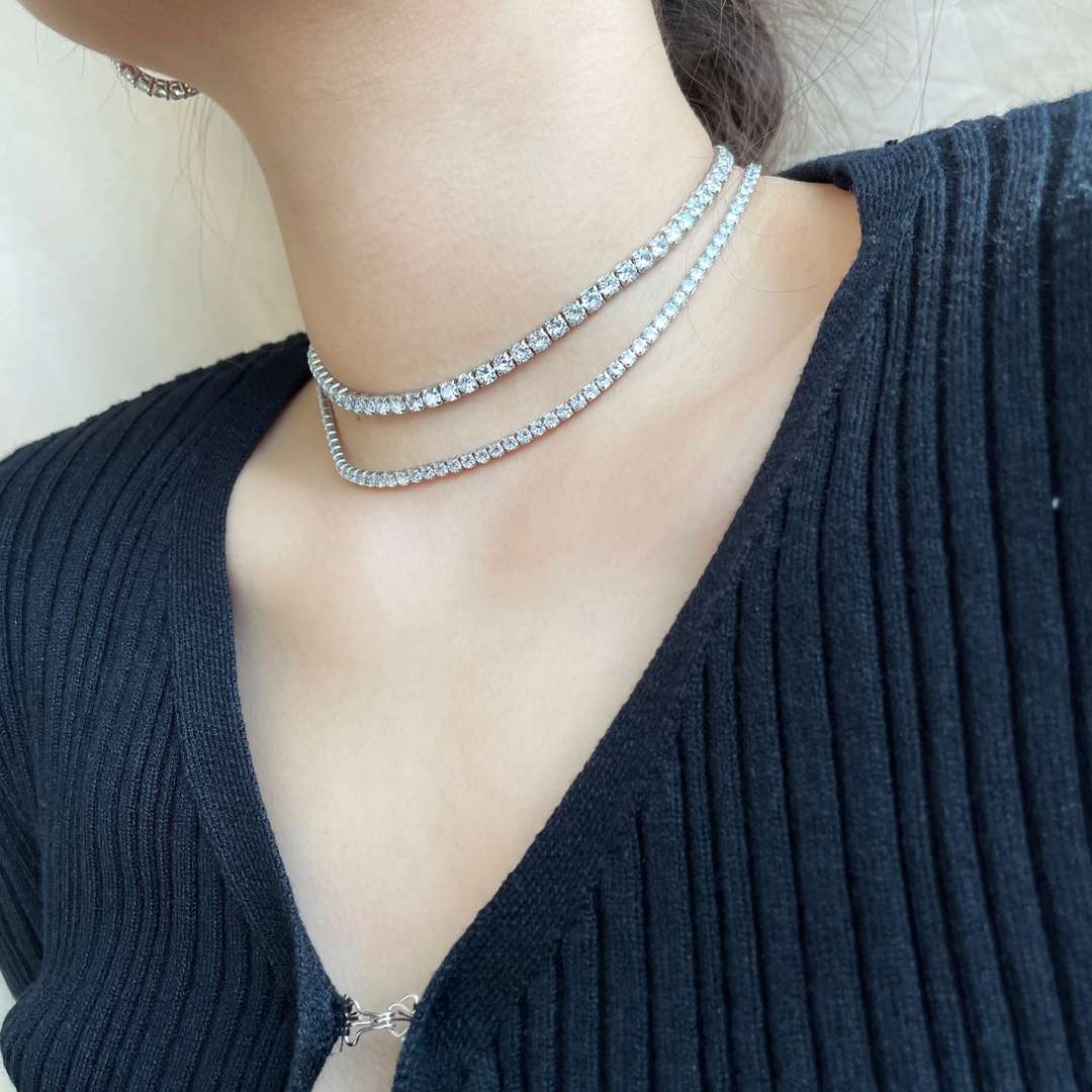[Love Aura]Elegant Tennis Chain Necklace