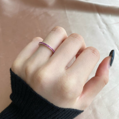 [Love Aura]Delicate Sparkling Round Cut Daily Ring