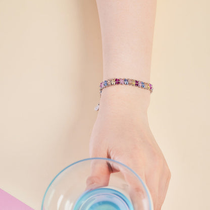 [Love Aura]Sparkling Exquisite Multi Cut Party Bracelet