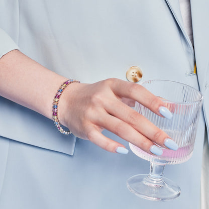 [Love Aura]Sparkling Exquisite Multi Cut Party Bracelet