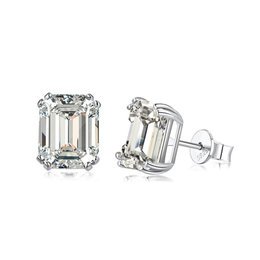 [Love Aura]Dazzling Square Shape Earrings