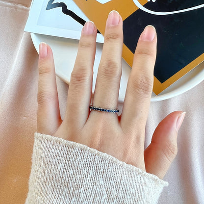 [Love Aura]Delicate Sparkling Round Cut Daily Ring
