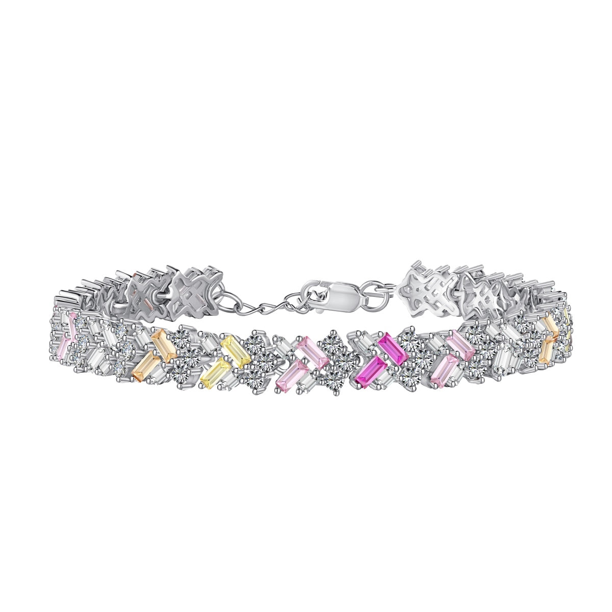 [Love Aura]Dazzling Unique Multi Shape Daily Bracelet