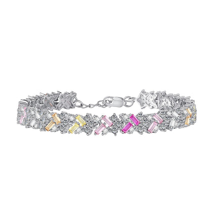 [Love Aura]Dazzling Unique Multi Shape Daily Bracelet