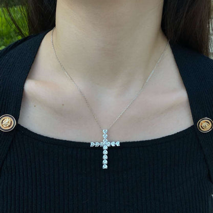 [Love Aura]Radiant Cross Shape Necklace