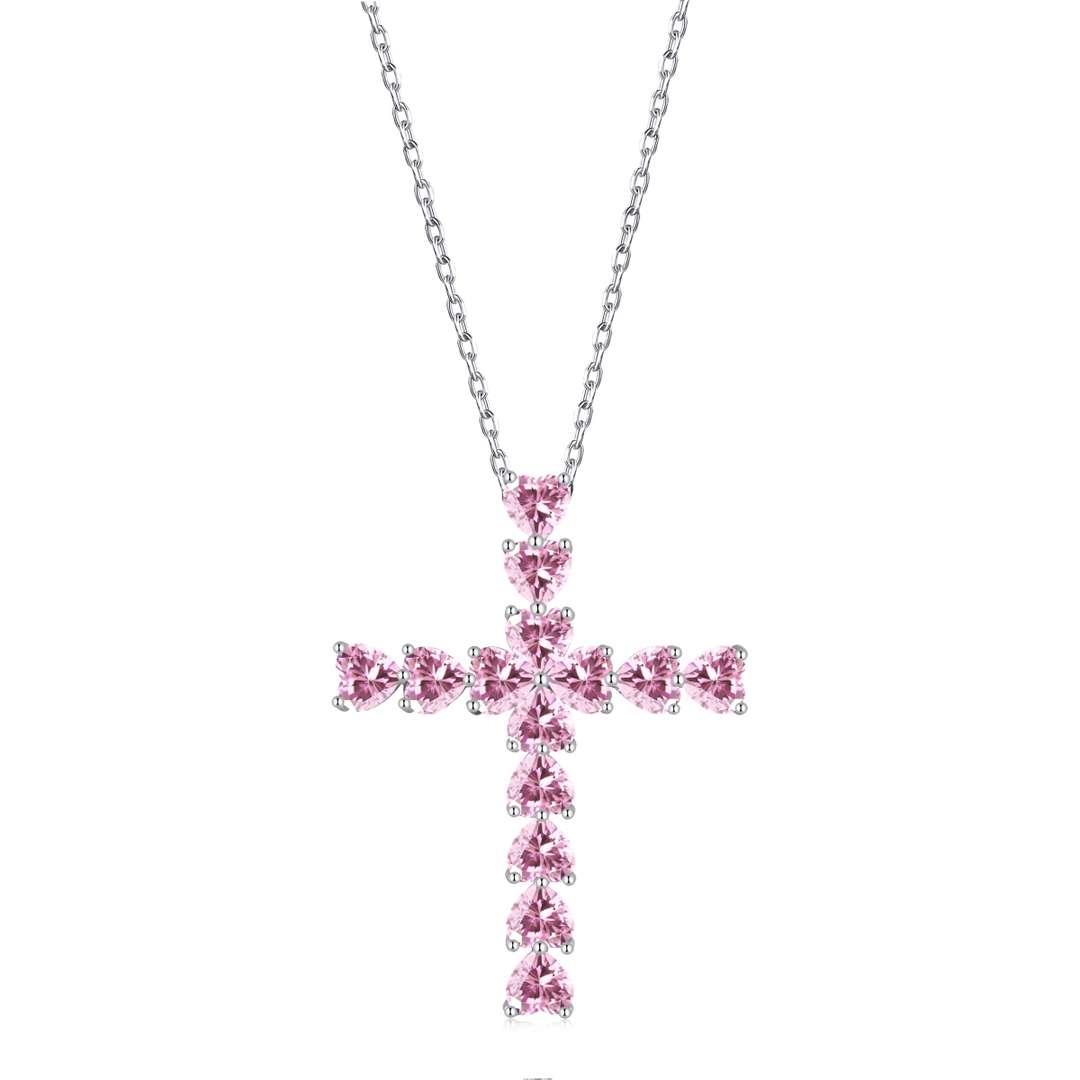 [Love Aura]Radiant Cross Shape Necklace