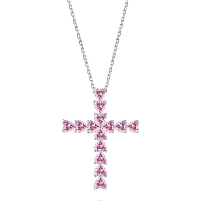 [Love Aura]Radiant Cross Shape Necklace