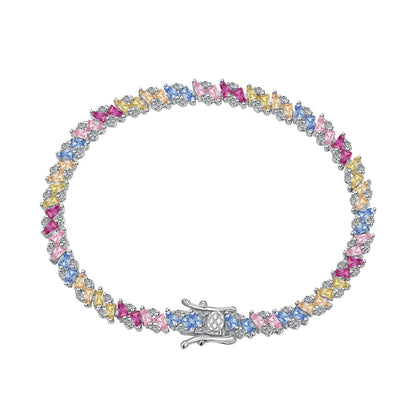 [Love Aura]Ornate Sparkling Multi Cut Party Bracelet