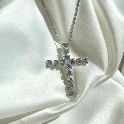 [Love Aura]Radiant Cross Shape Necklace