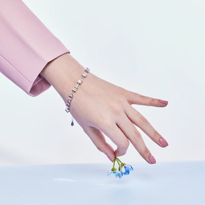 [Love Aura]Dainty Charming Emerald Cut Daily Bracelet