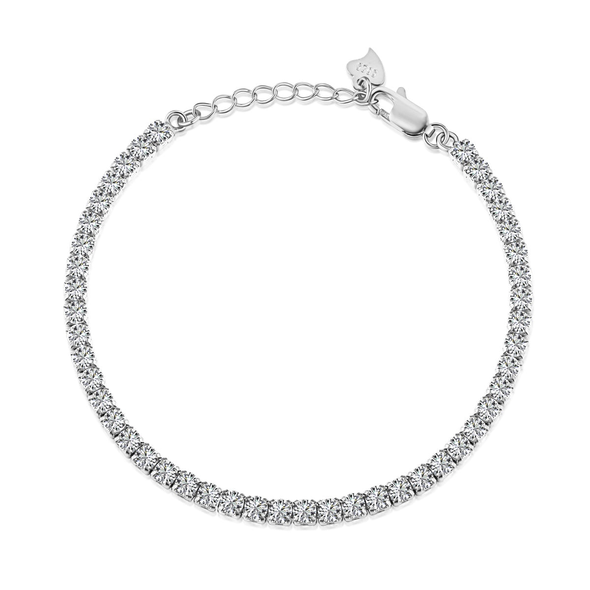 [Love Aura]Sparkling Round Cut Daily Bracelet