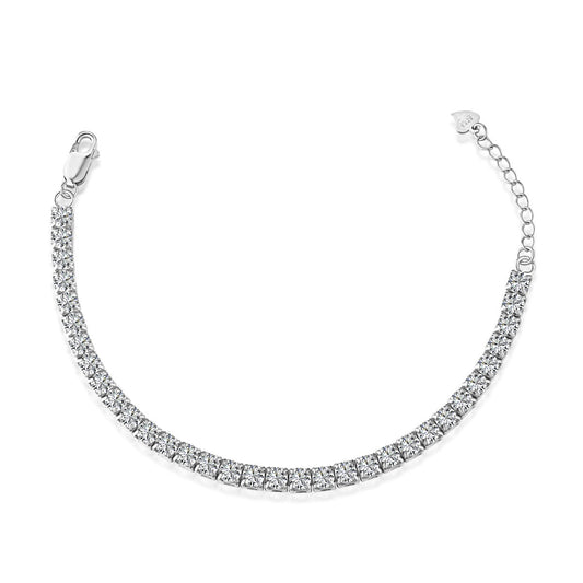 [Love Aura]Sparkling Radiant Princess Cut Tennis Bracelet