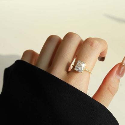 [Love Aura]4.0 Carat Luxurious Engagement Ring