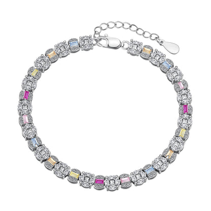 [Love Aura]Dazzling Radiant Multi Cut Daily Bracelet