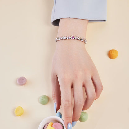 [Love Aura]Dazzling Unique Multi Shape Daily Bracelet