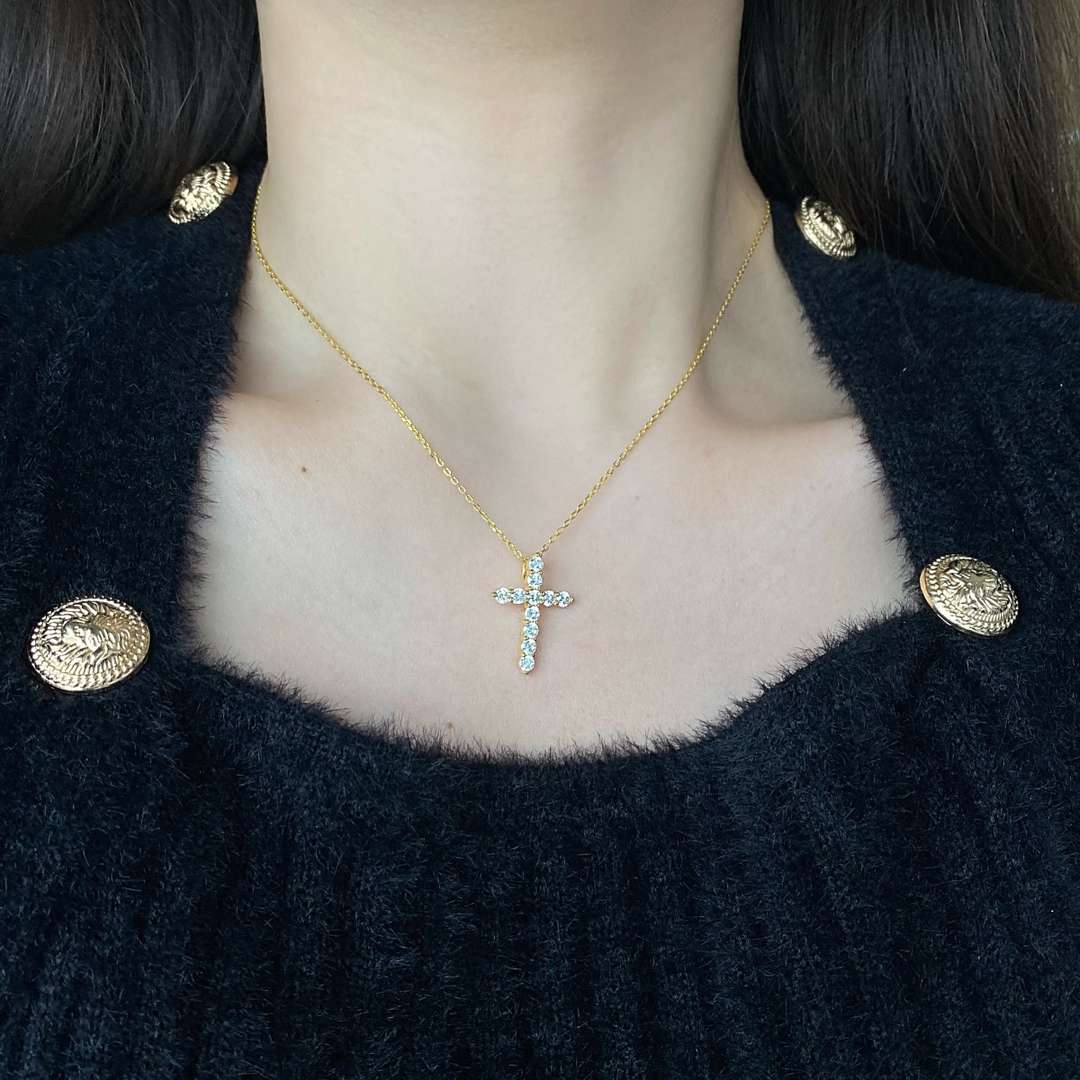 [Love Aura]Unique Cross Shape Necklace