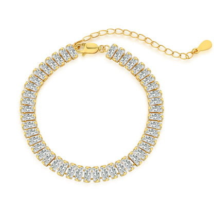 [Love Aura]Exquisite Emerald Cut Daily Bracelet