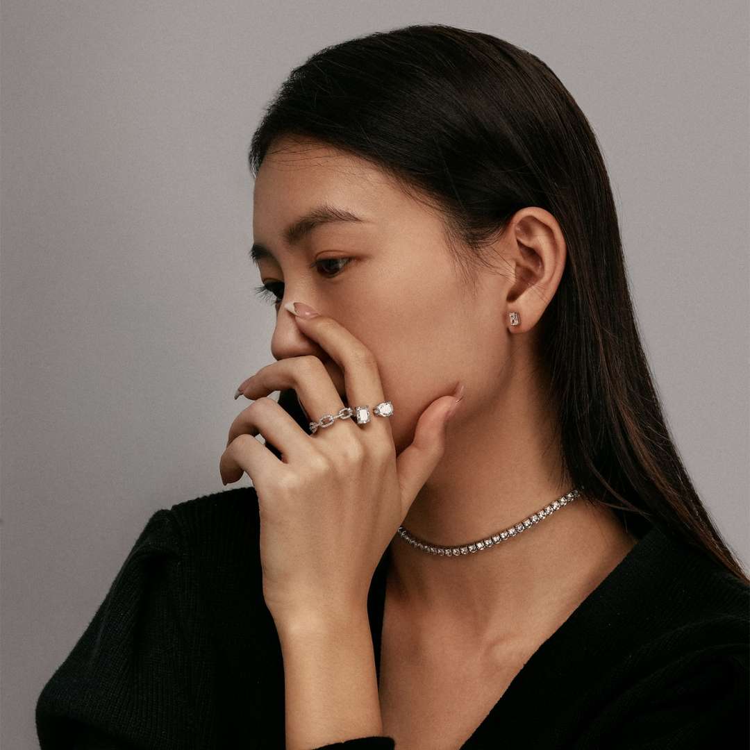 [Love Aura]Elegant Tennis Chain Necklace