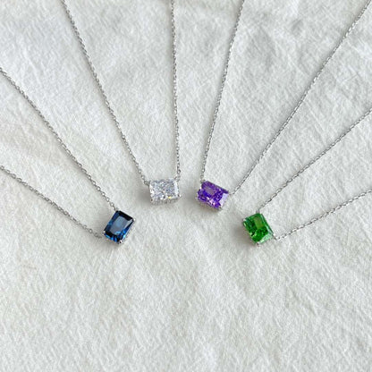[Love Aura]Luxurious Square Shape Colorful Necalack