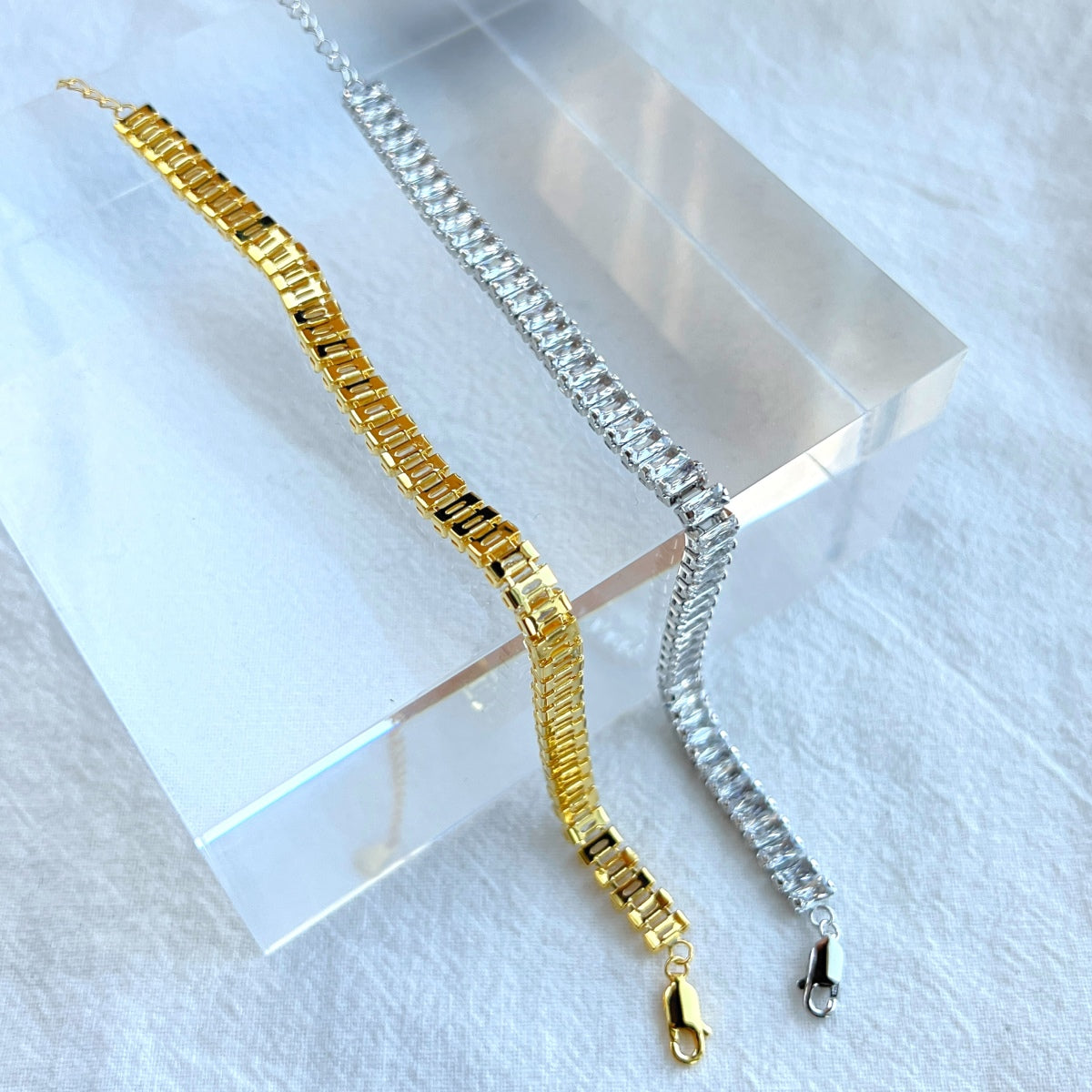 [Love Aura]Exquisite Emerald Cut Daily Bracelet