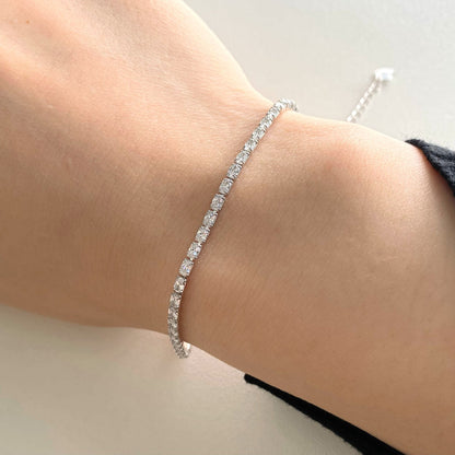 [Love Aura]Elegant Emerald Cut Daily Bracelet