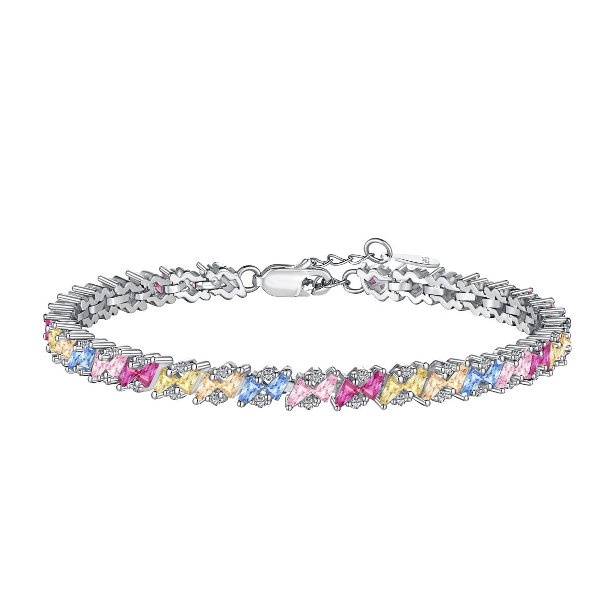 [Love Aura]Ornate Sparkling Multi Cut Party Bracelet