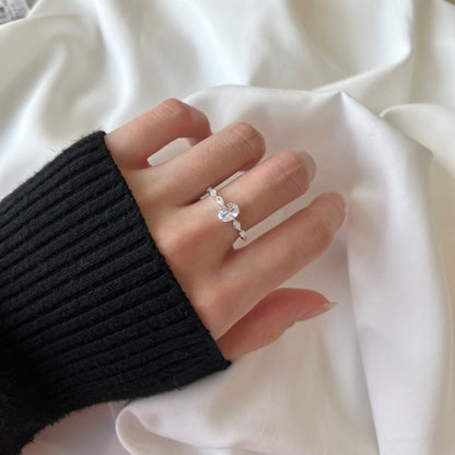 [Love Aura]0.75 Carat Luxurious Vibrant Elongated Cushion Cut Daily Ring