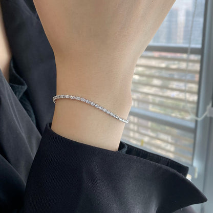 [Love Aura]Elegant Emerald Cut Daily Bracelet