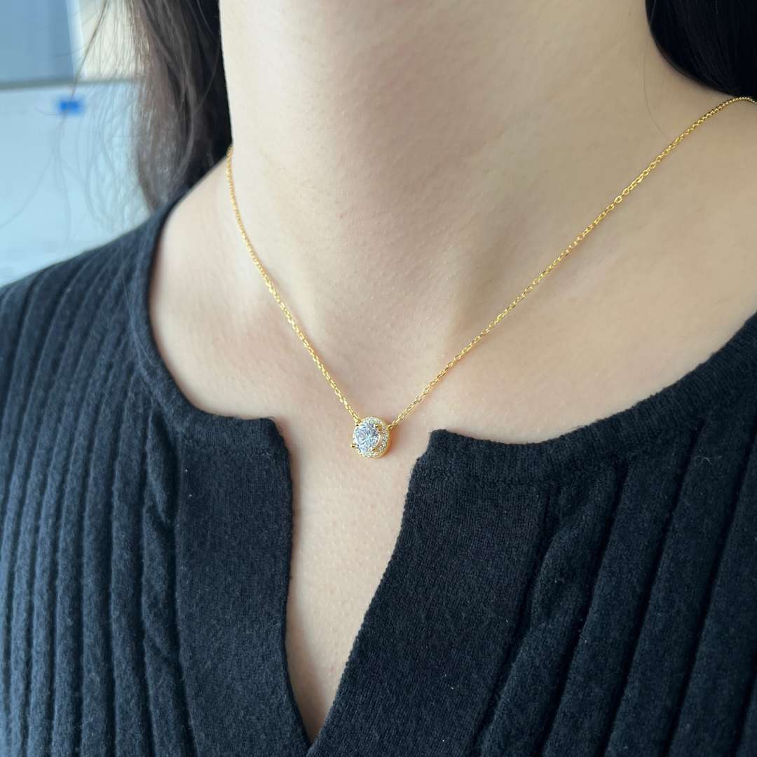 [Love Aura]Luxurious Round Cut Necklace
