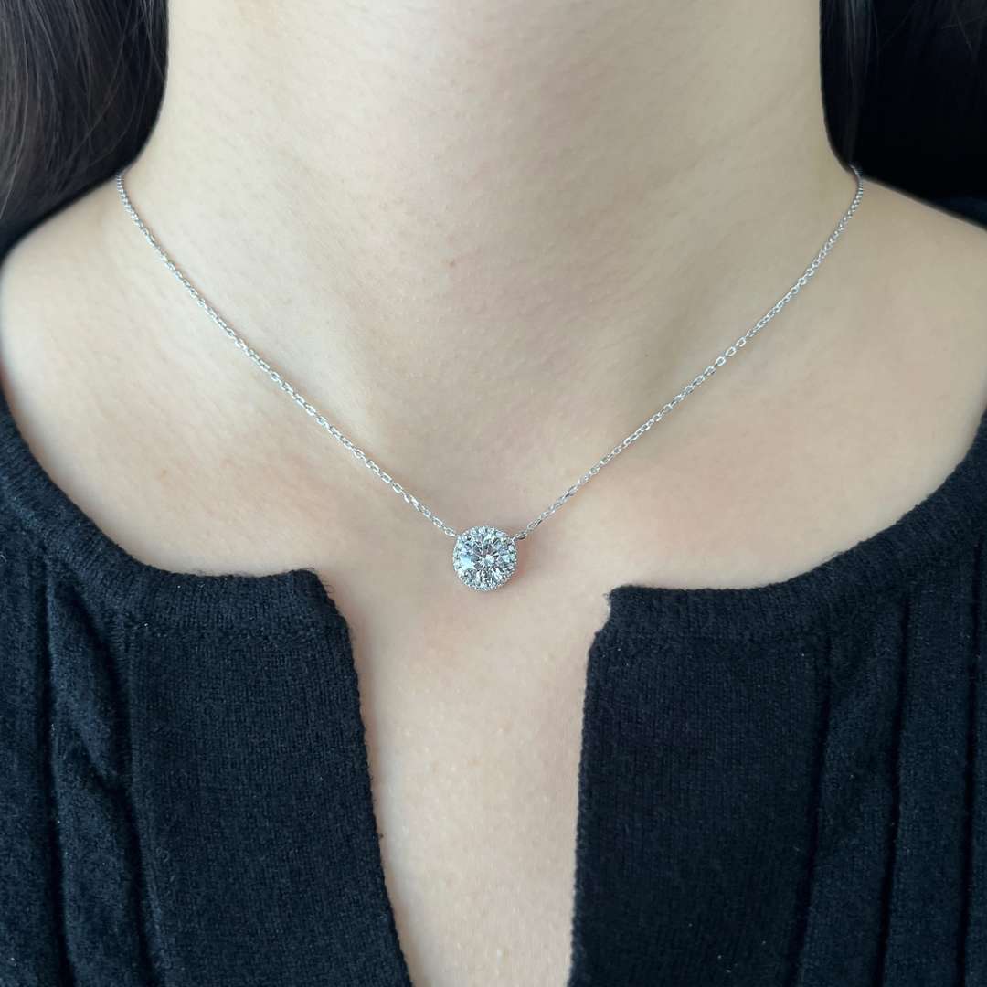 [Love Aura]Luxurious Round Cut Necklace