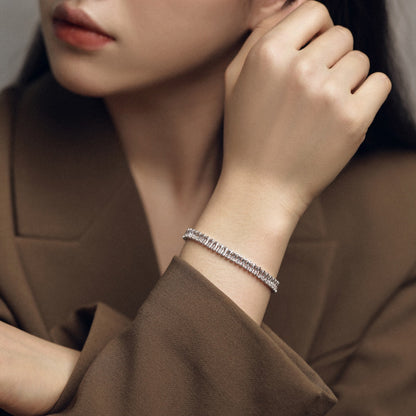 [Love Aura]Exquisite Emerald Cut Daily Bracelet