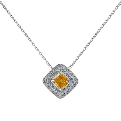 [Love Aura]Sparkling Asscher Cut Necklace