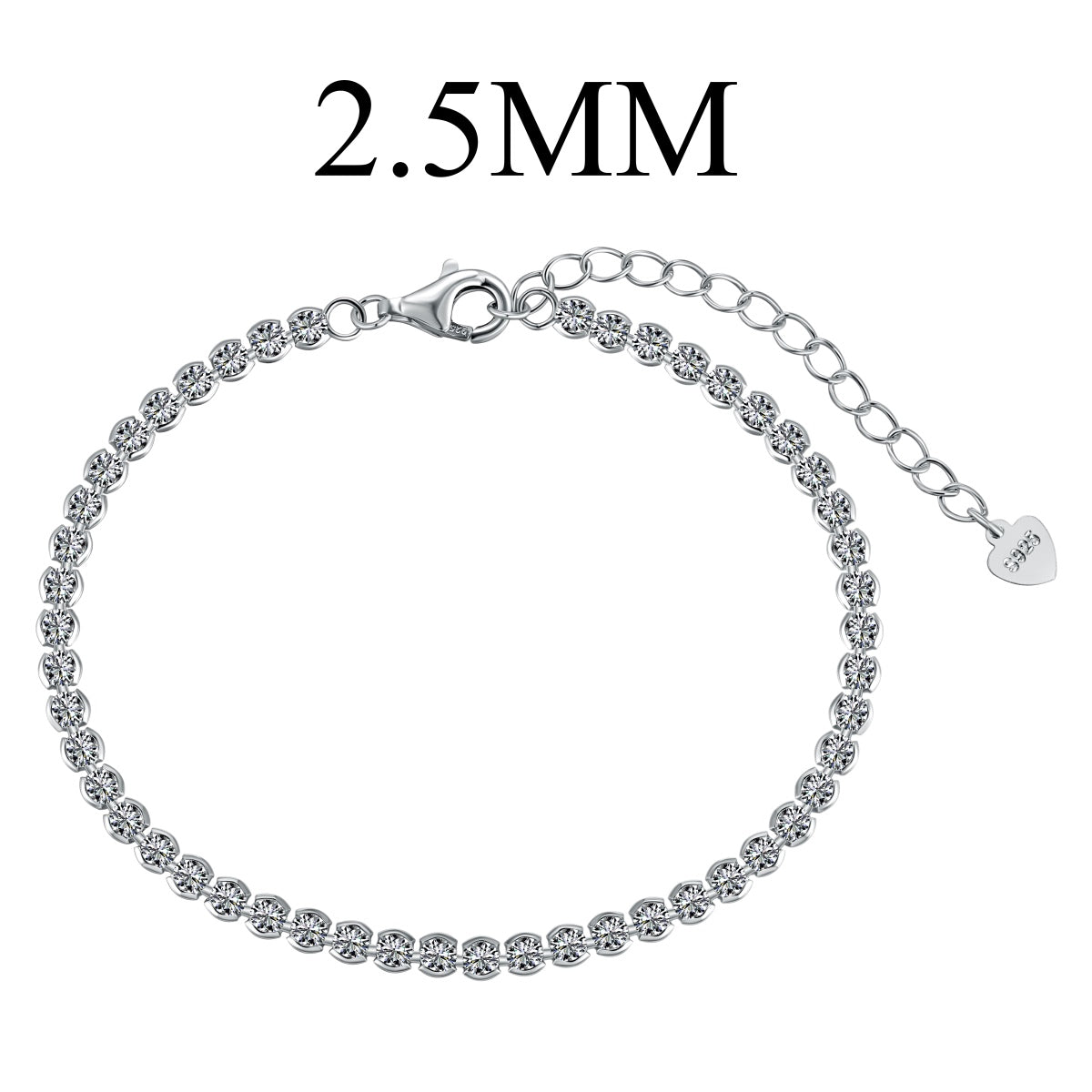 [Love Aura]Dazzling Sparkling Round Cut Daily Bracelet
