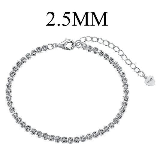 [Love Aura]Dazzling Sparkling Round Cut Daily Bracelet