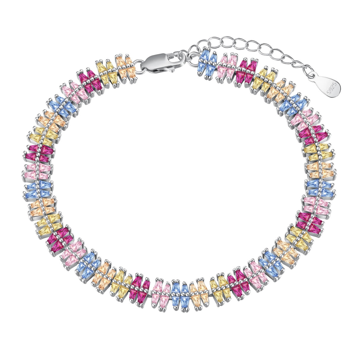 [Love Aura]Sparkling Exquisite Multi Cut Party Bracelet
