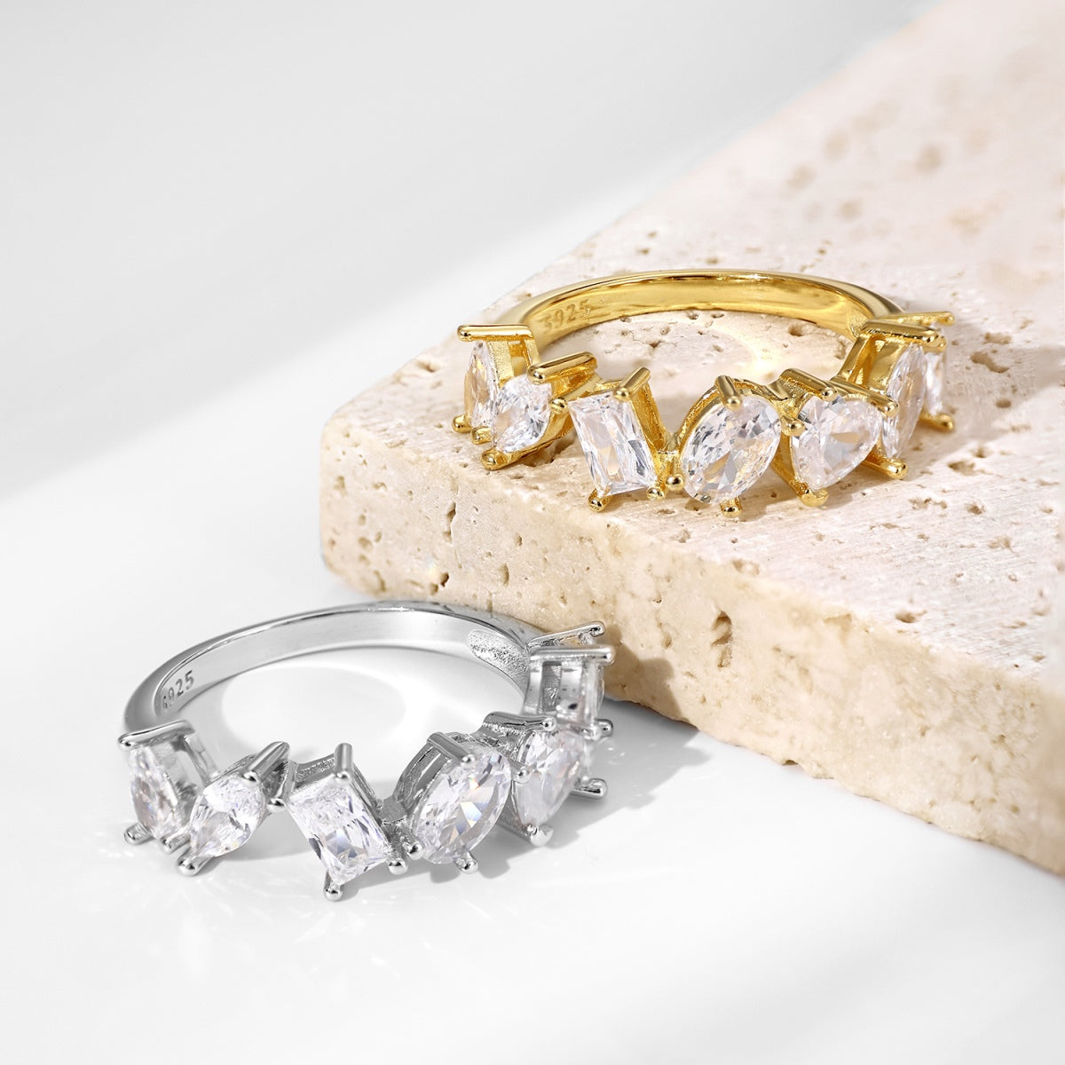 [Love Aura]Delicate Multi Cut Ring