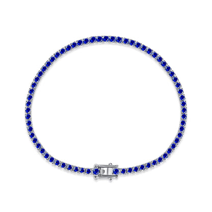 [Love Aura]Dazzling Colorful Round Cut Daily Bracelet