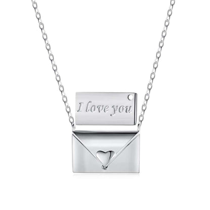 [Love Aura]Envelope Heart Shape Mother's Day Necklace