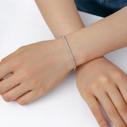 [Love Aura]Dazzling Sparkling Round Cut Daily Bracelet