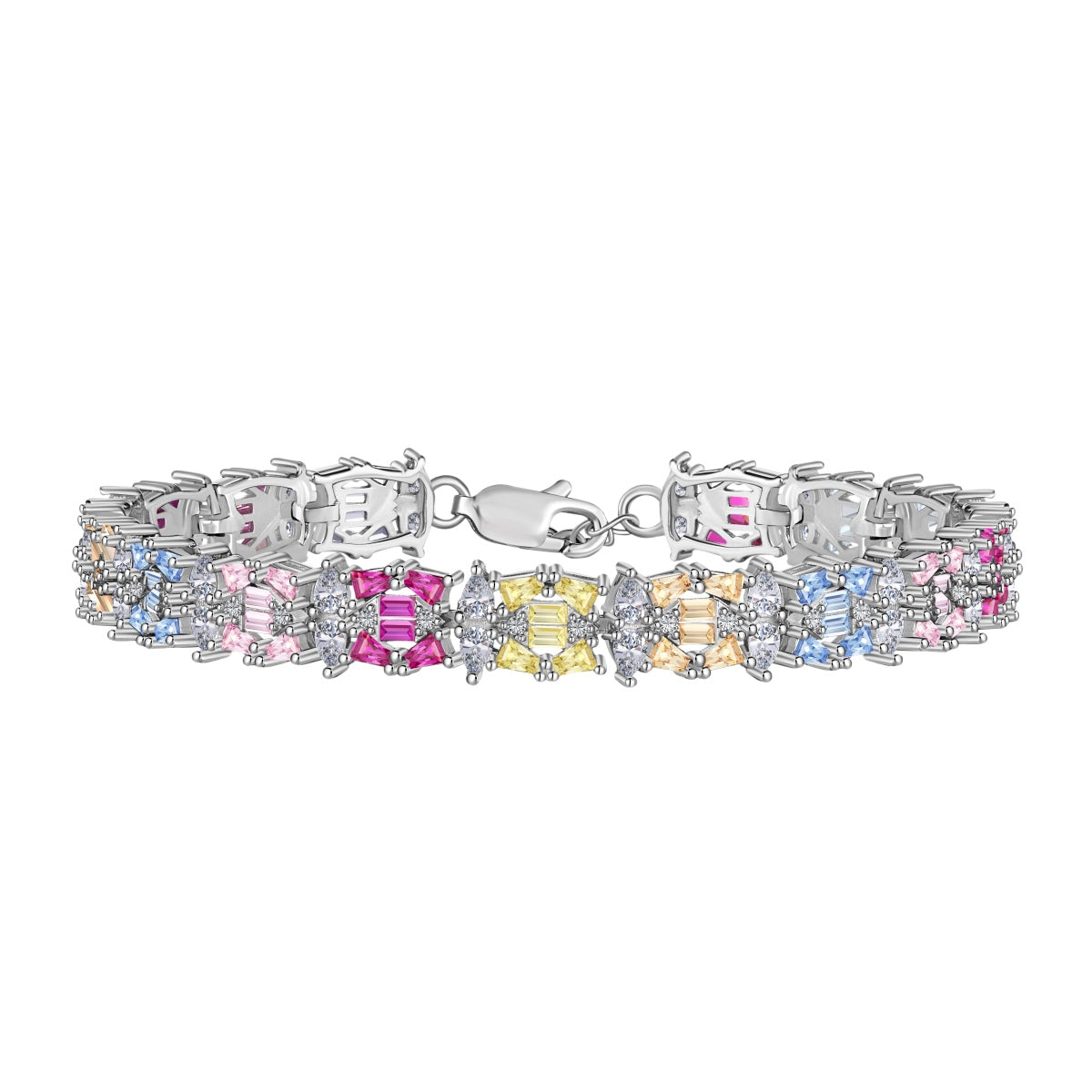 [Love Aura]Delicate Colorful Multi Cut Party Bracelet