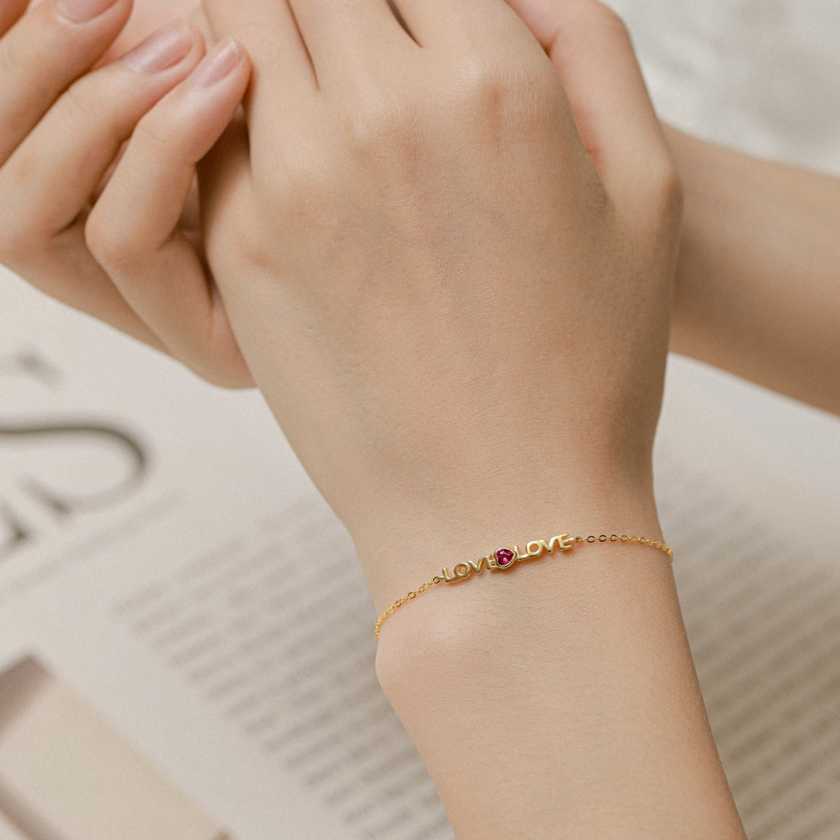 [Love Aura]Romantic Heart Shape Lover Bracelet