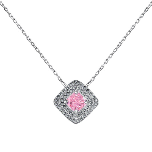[Love Aura]Sparkling Asscher Cut Necklace