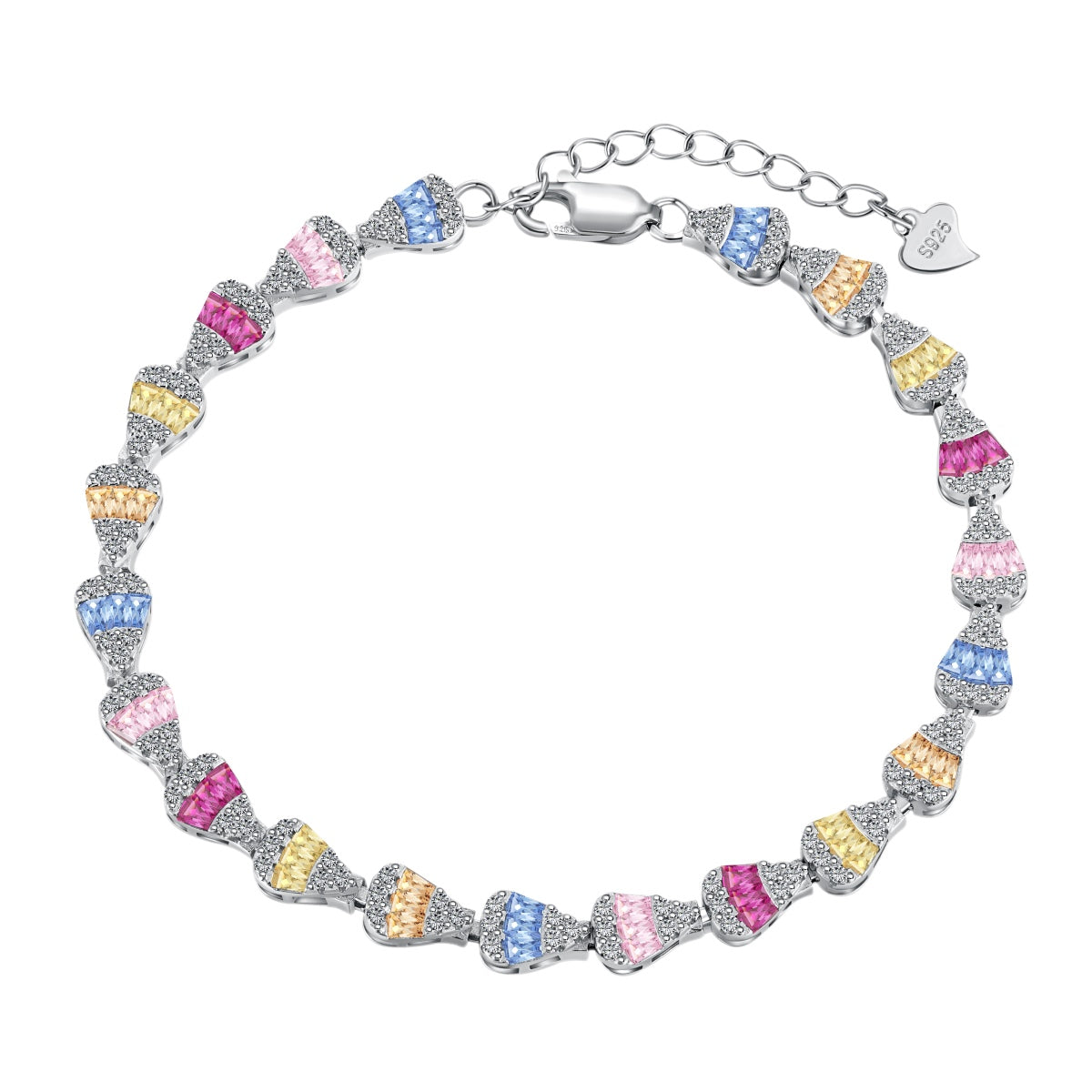 [Love Aura]Radiant Water Drop Shape Daily Bracelet