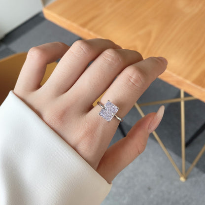 [Love Aura]4.0 Carat Ornate Enchanting Radiand Cut Banquet Ring