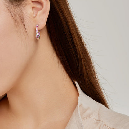 [Love Aura]Unique Round Cut Daily Earrings