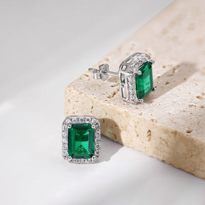 [Love Aura]Luxurious Dainty Emerald Cut Banquet Earrings