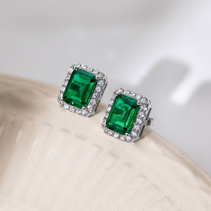 [Love Aura]Luxurious Dainty Emerald Cut Banquet Earrings