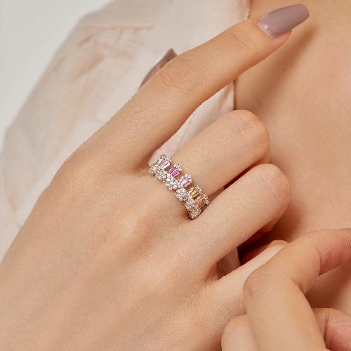 [Love Aura]Gorgeous Radiant Cut Daily Ring