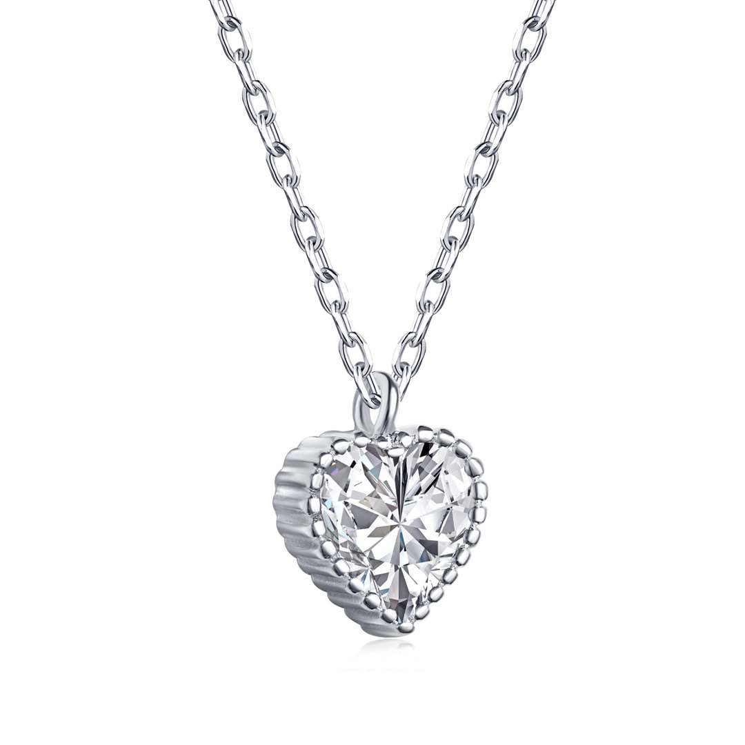 [Love Aura]Ornate Heart Shape Necklace