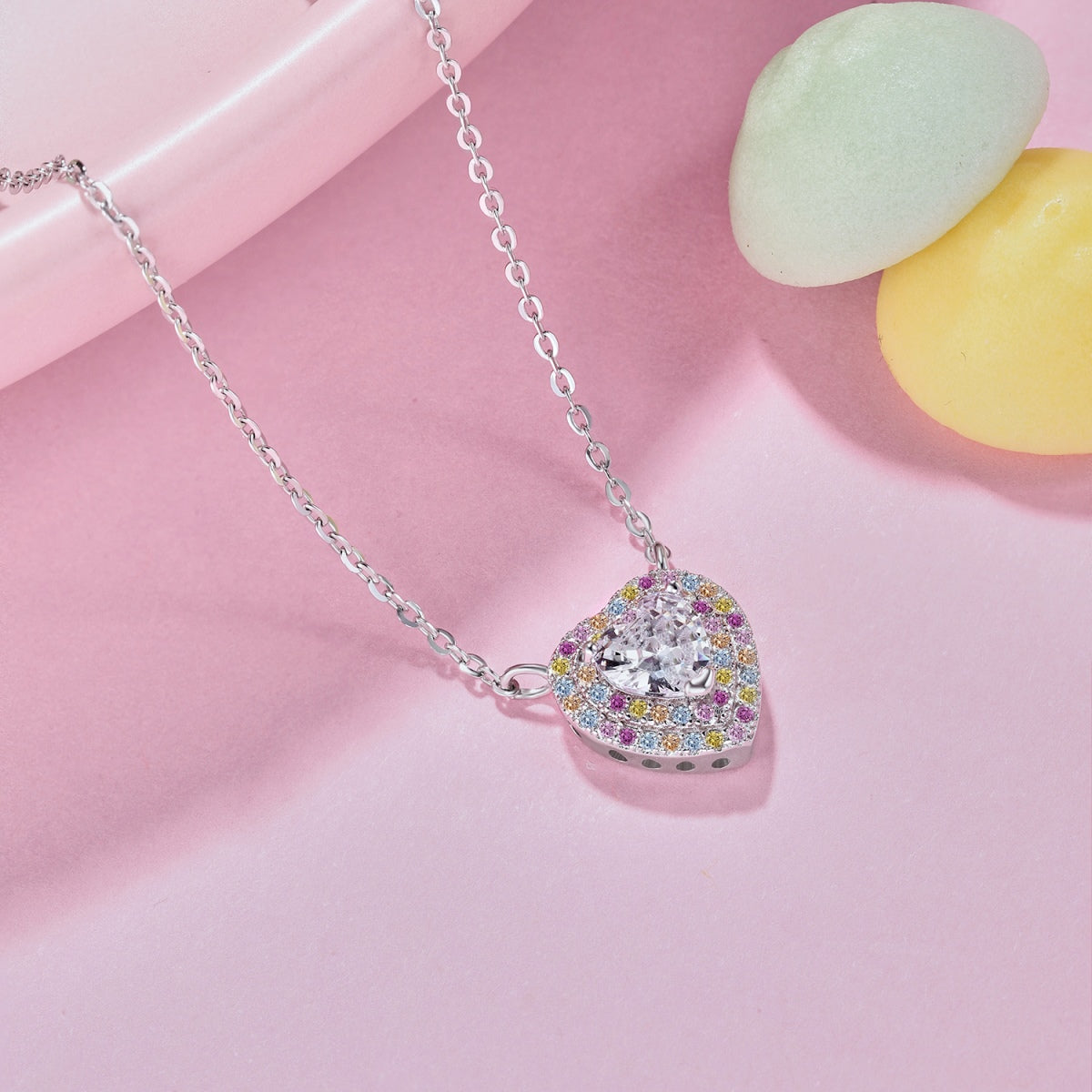 [Love Aura]Exquisite Heart Shape Necklace